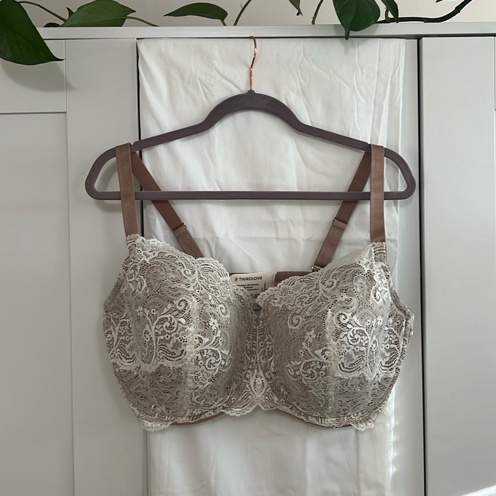 ThirdLove Lace Balconette Bra, Size 42F - Picture 3 of 10